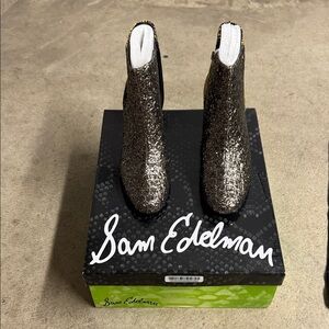 Sam Edelman Shimmering Black Boots